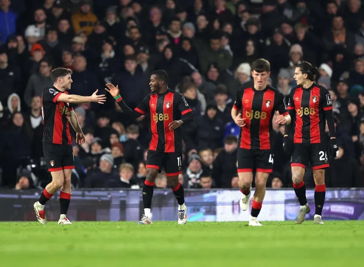 Jugadores de Bournemouth celebrando un gol