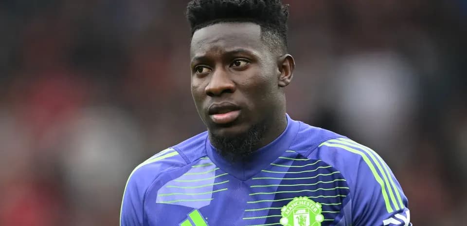 Portero de Manchester United en uniforme de juego