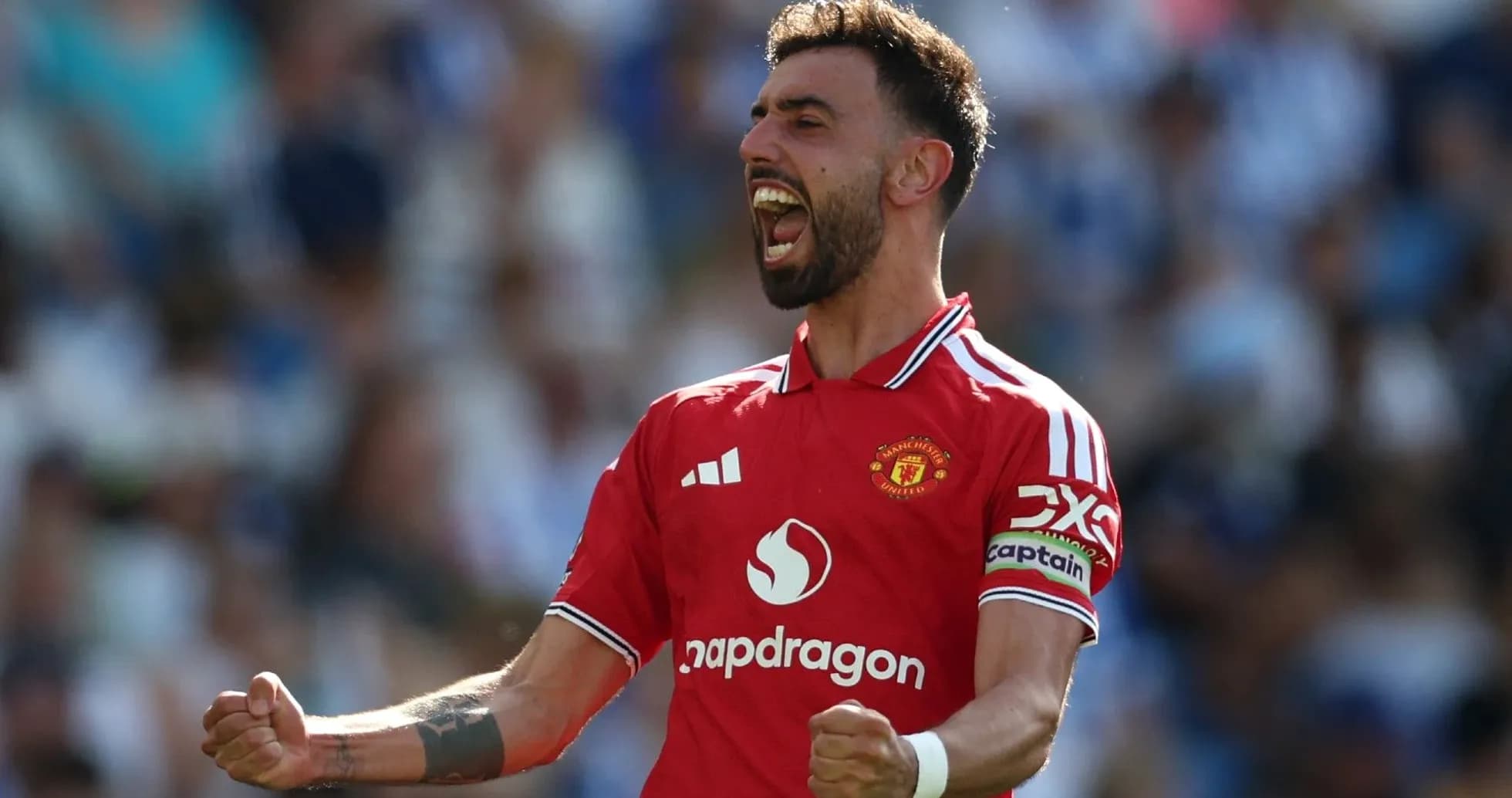 Jugador de Manchester United celebrando un gol