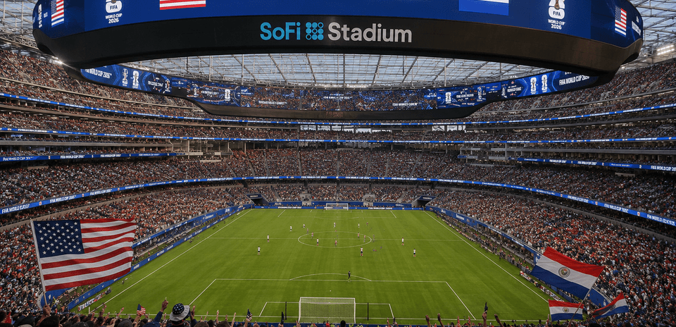 Partido entre USA y Paraguay en SoFi Stadium