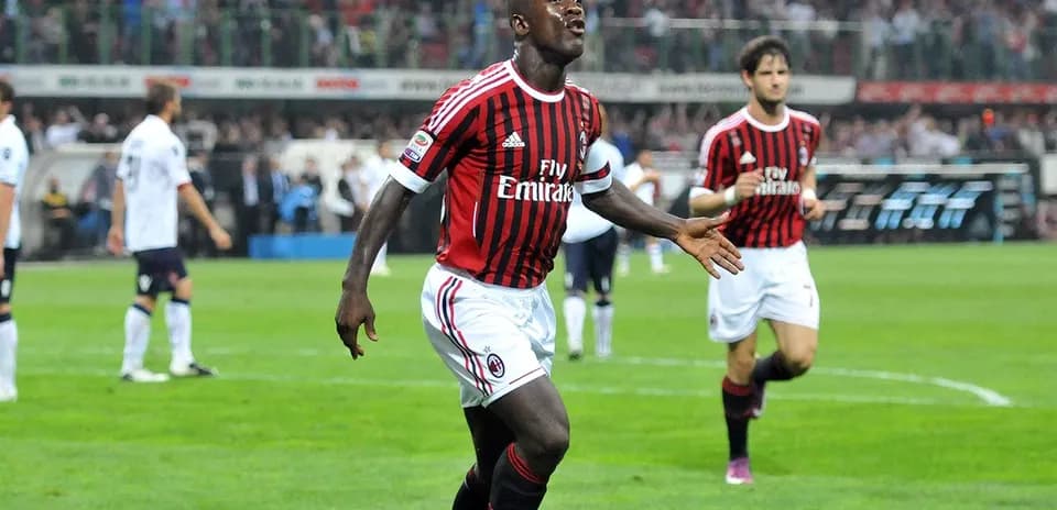 Jugador de AC Milan celebrando un gol