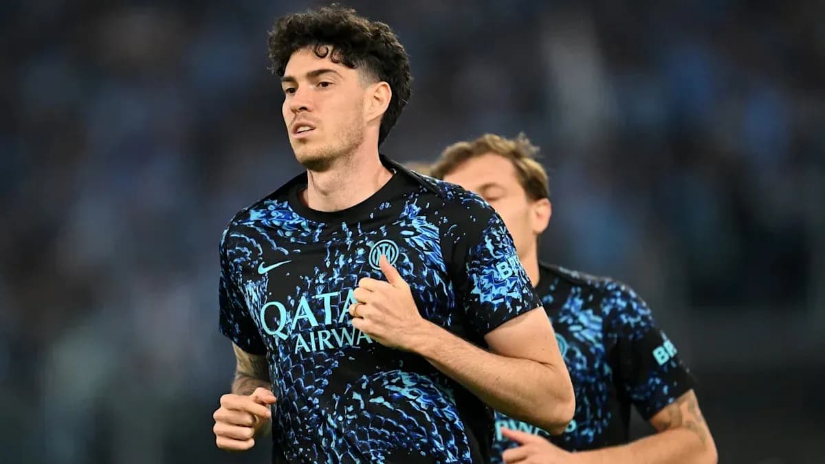 Jugador corriendo durante el calentamiento antes del partido