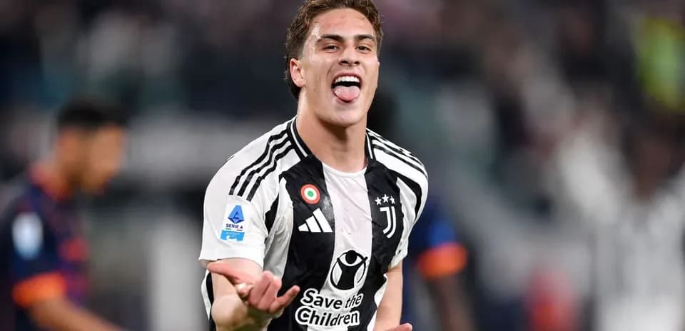 Jugador de Juventus celebrando un gol