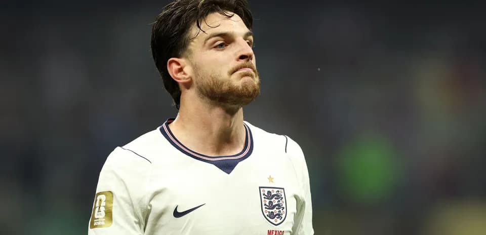 Jugador de Inglaterra en acción durante un partido