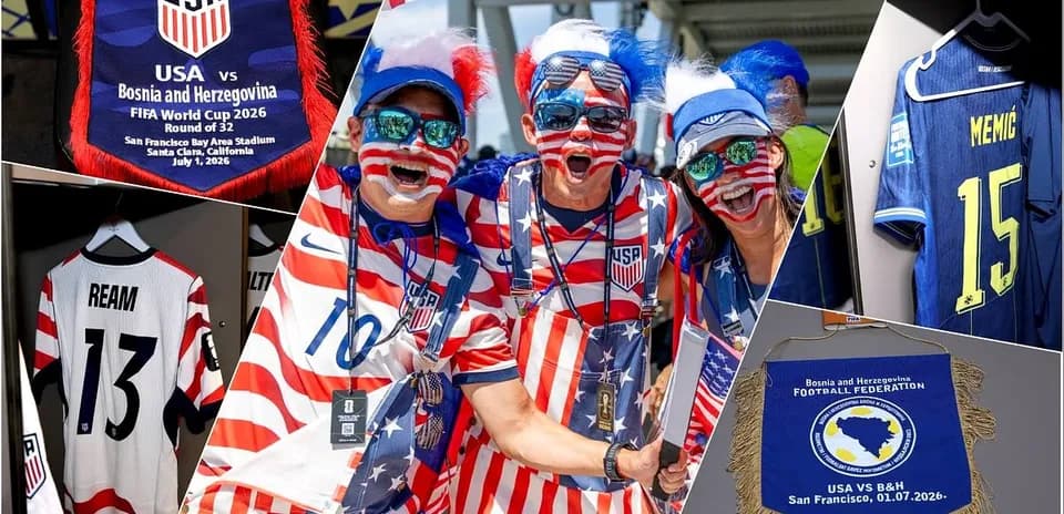 Aficionados de Estados Unidos en el estadio