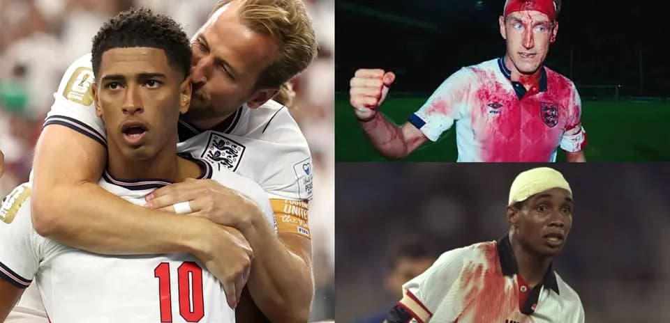 Jugadores de Inglaterra en momentos destacados de fútbol