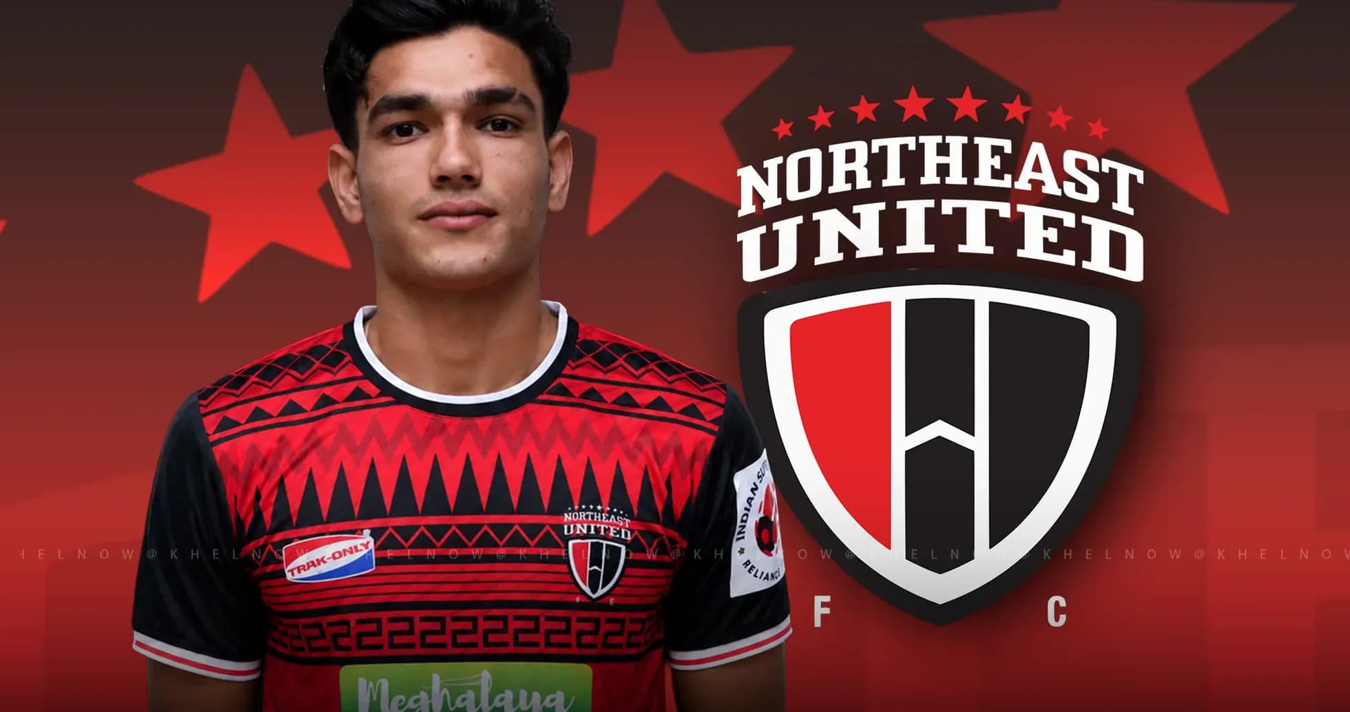 Jugador con uniforme de Northeast United FC