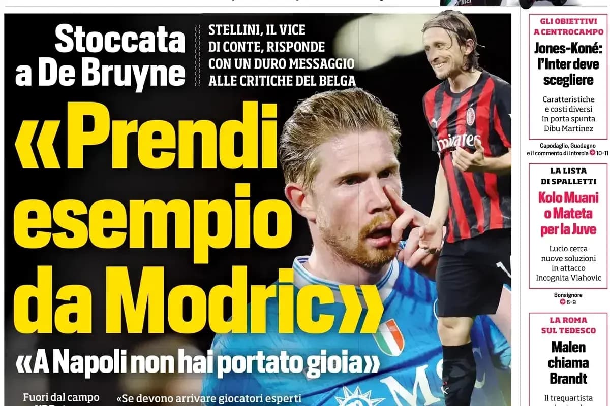Titular sobre críticas a De Bruyne y Modric