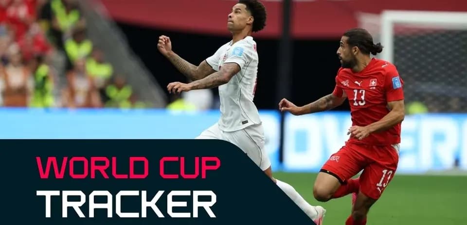 Jugador en acción durante el partido de la Copa Mundial