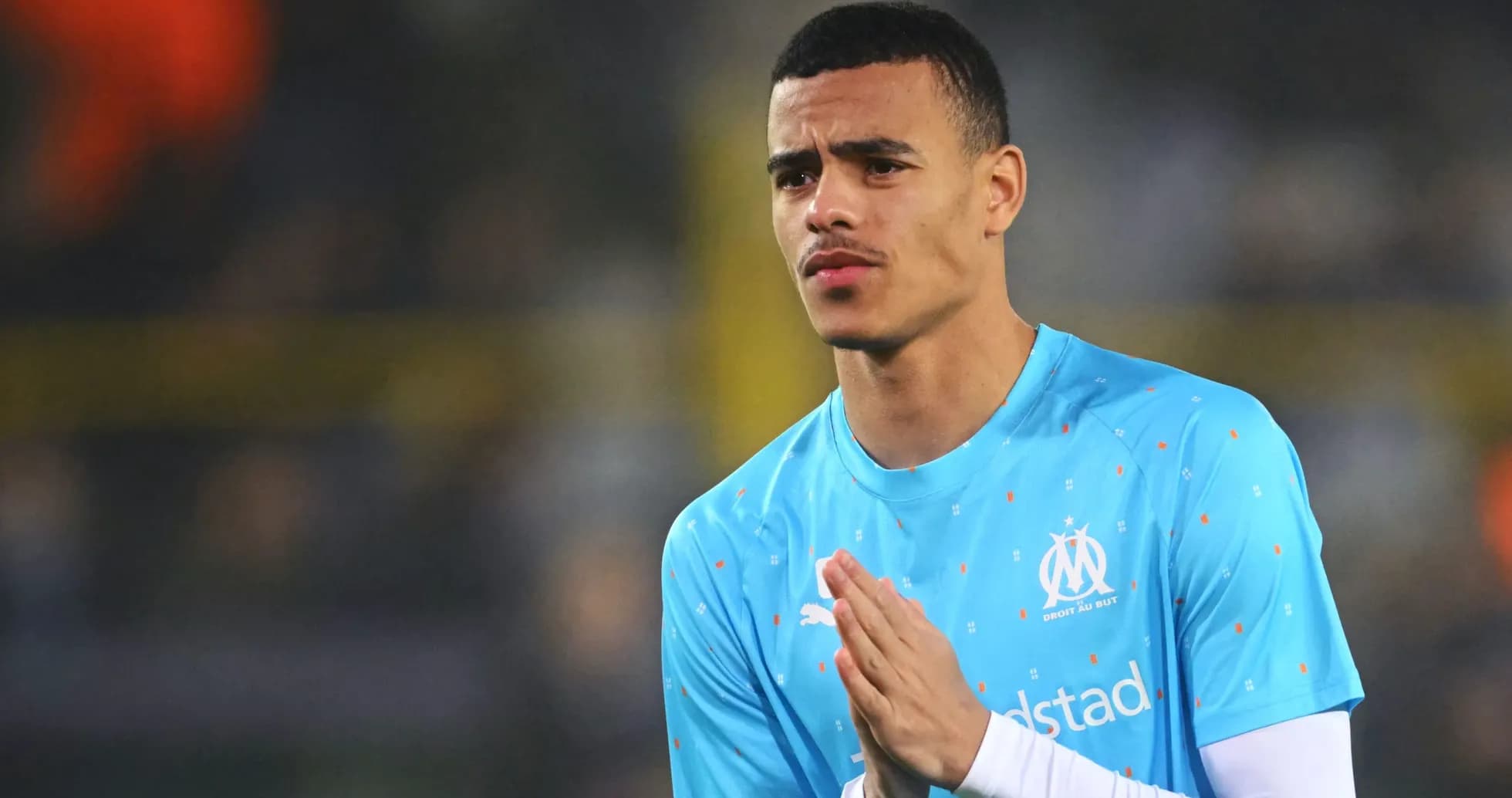 Jugador del Olympique de Marsella en el campo