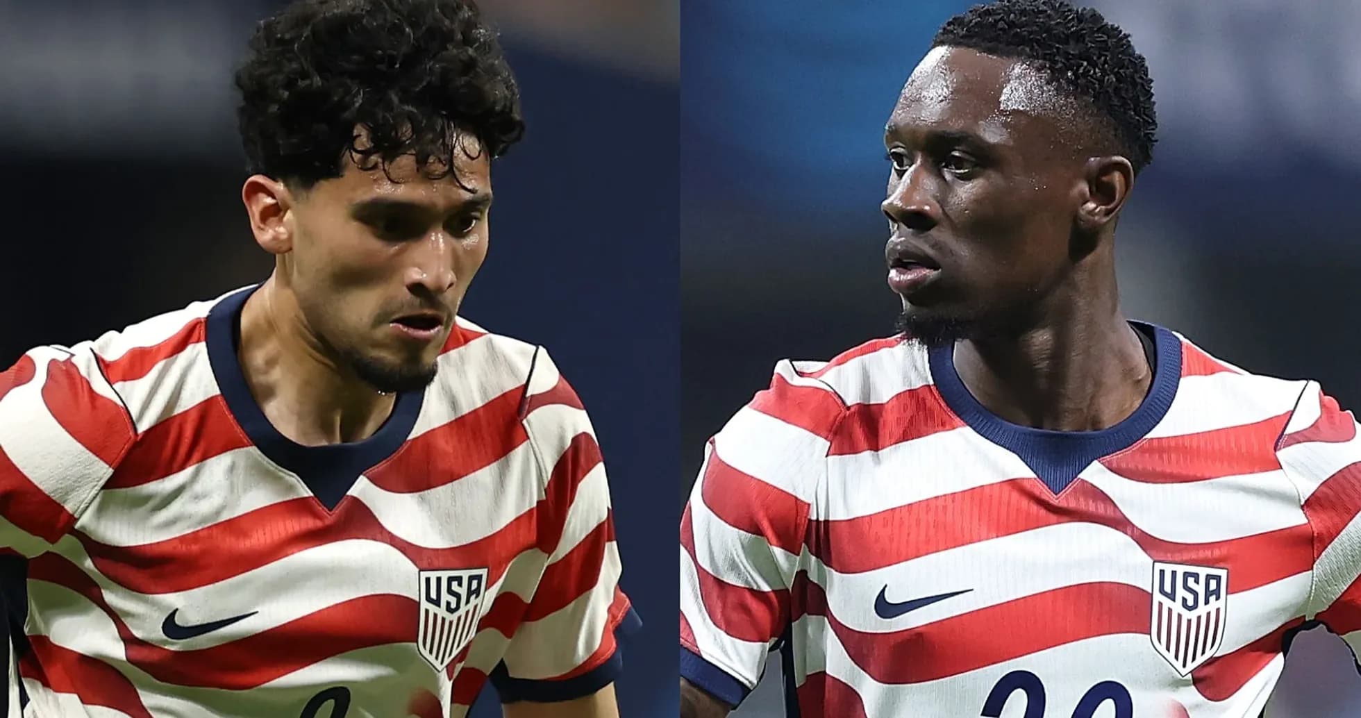 Jugadores de Estados Unidos en acción durante el partido