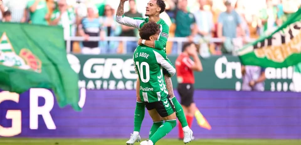 Celebración de jugadores de Real Betis