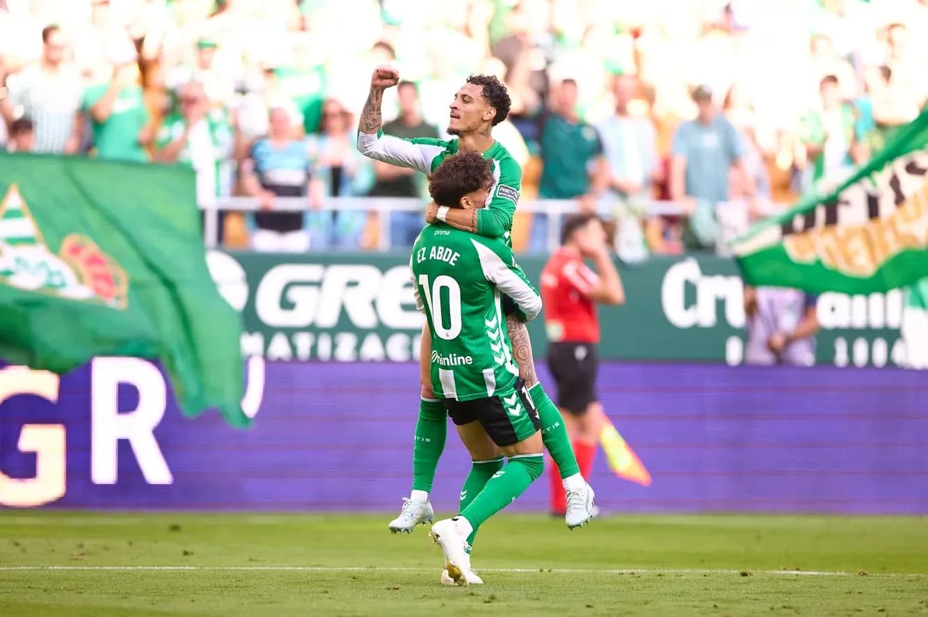 Celebración de jugadores de Real Betis