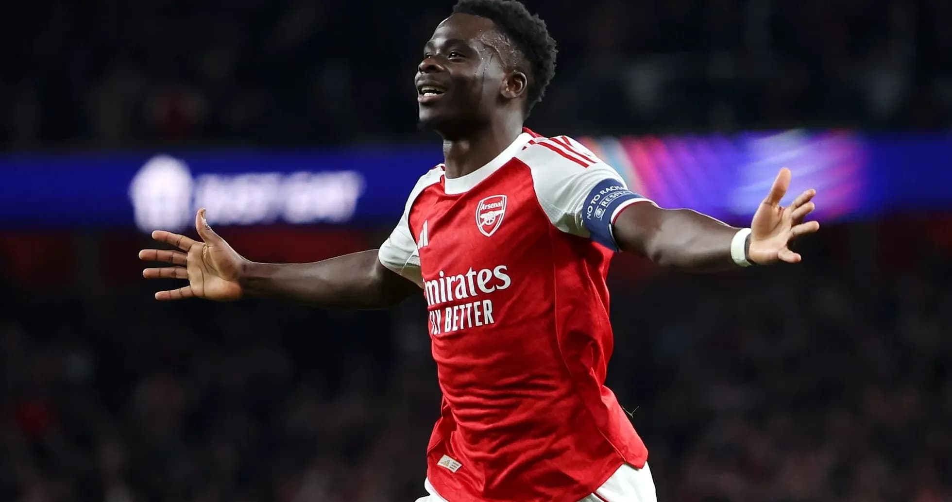Jugador de Arsenal celebrando un gol