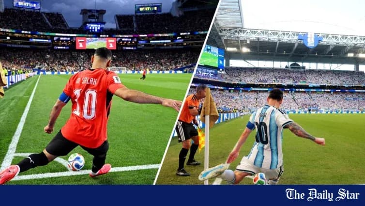 Jugadores lanzando córner en partidos de fútbol