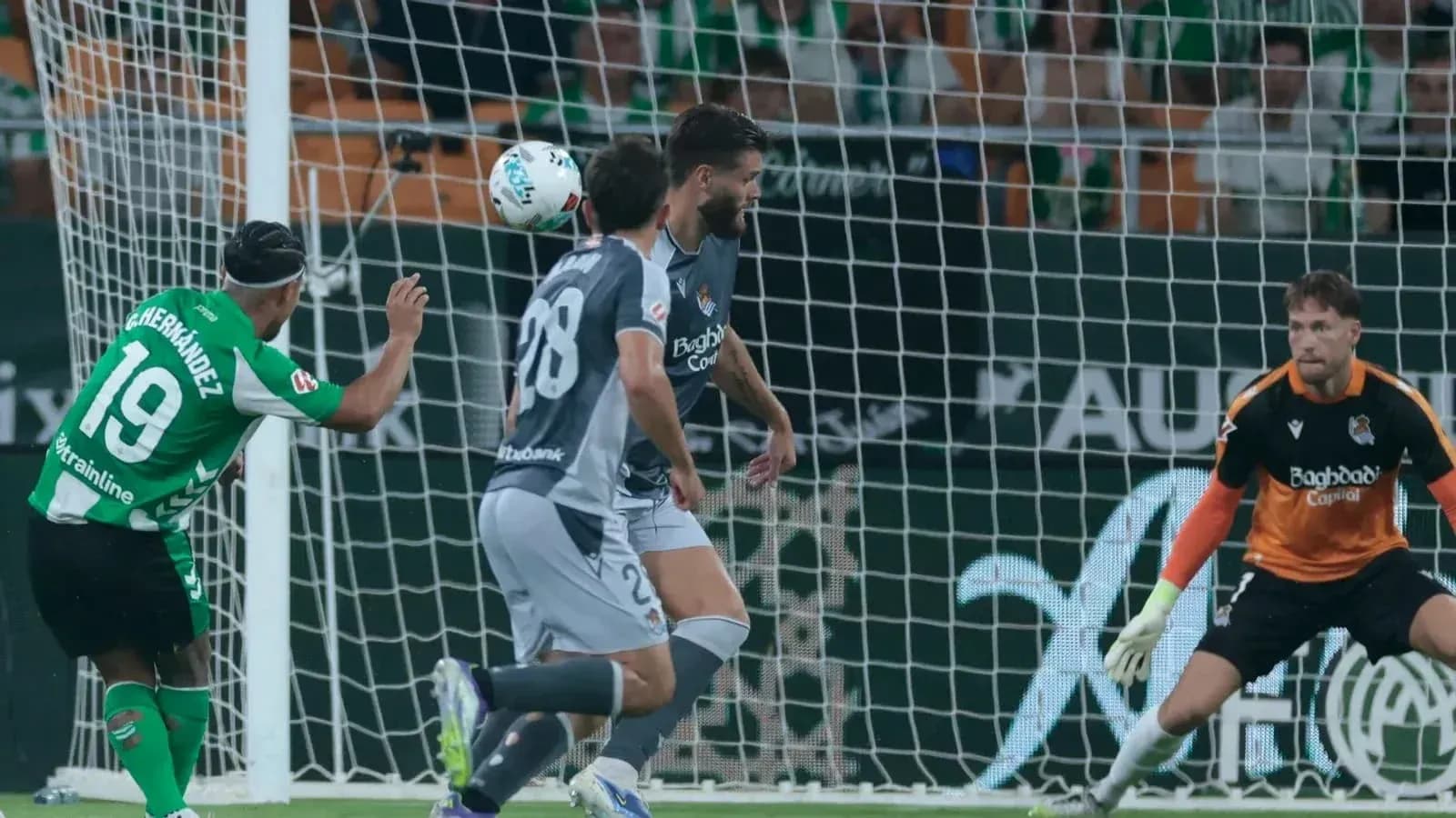 Gol de Real Betis en partido contra Real Sociedad