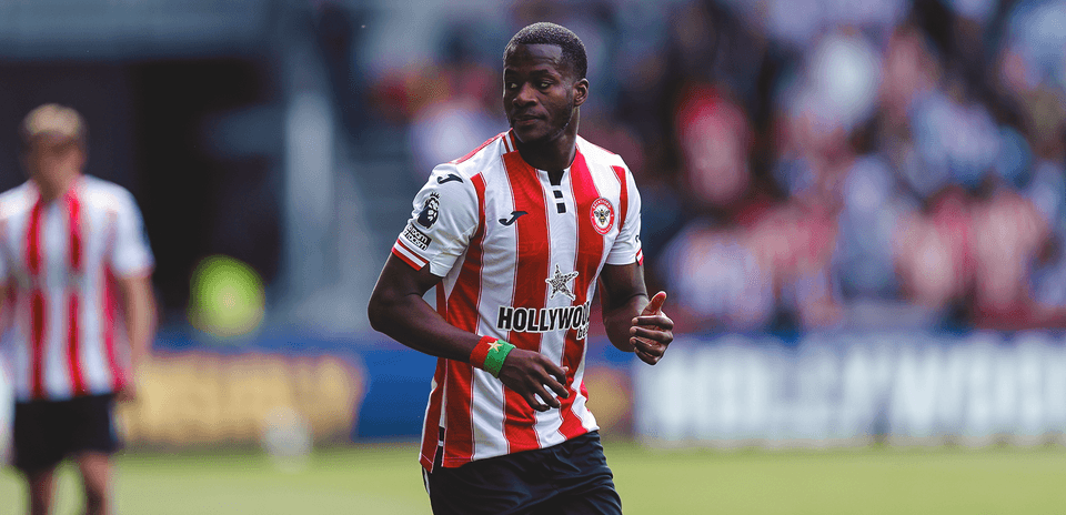 Jugador de Brentford en el partido