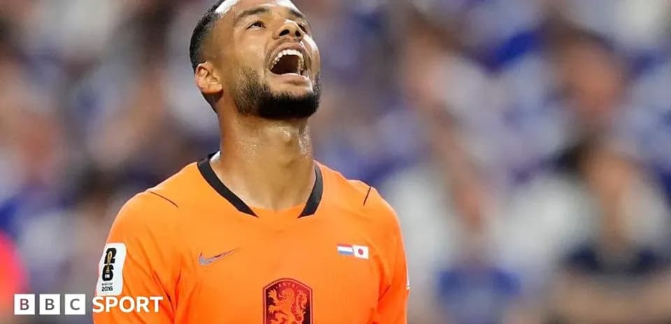 Jugador de la selección de Países Bajos en acción