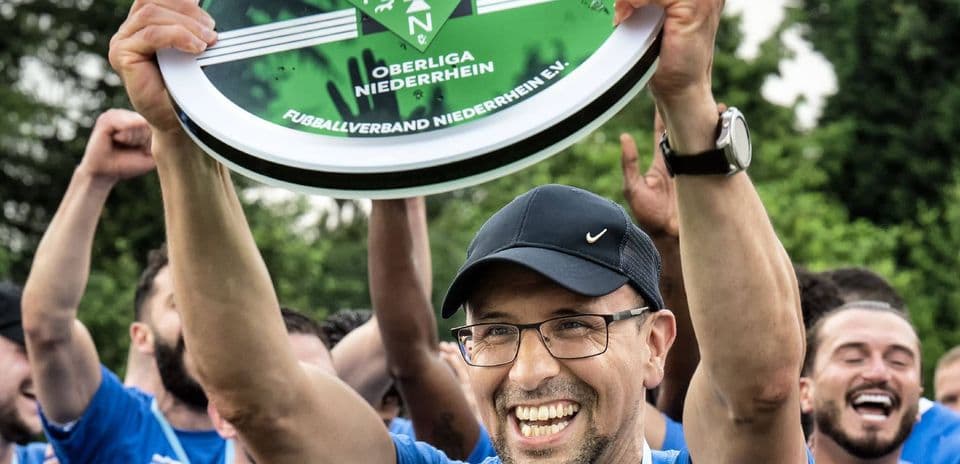 Celebración del campeonato de Oberliga Niederrhein