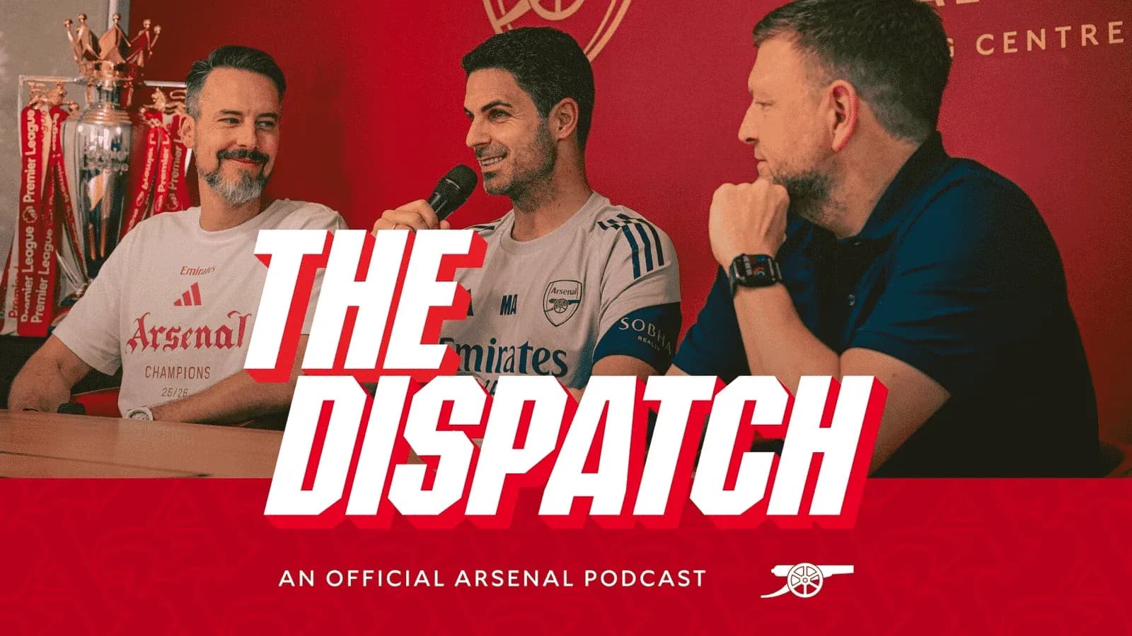 Mikel Arteta hablando en un podcast oficial de Arsenal