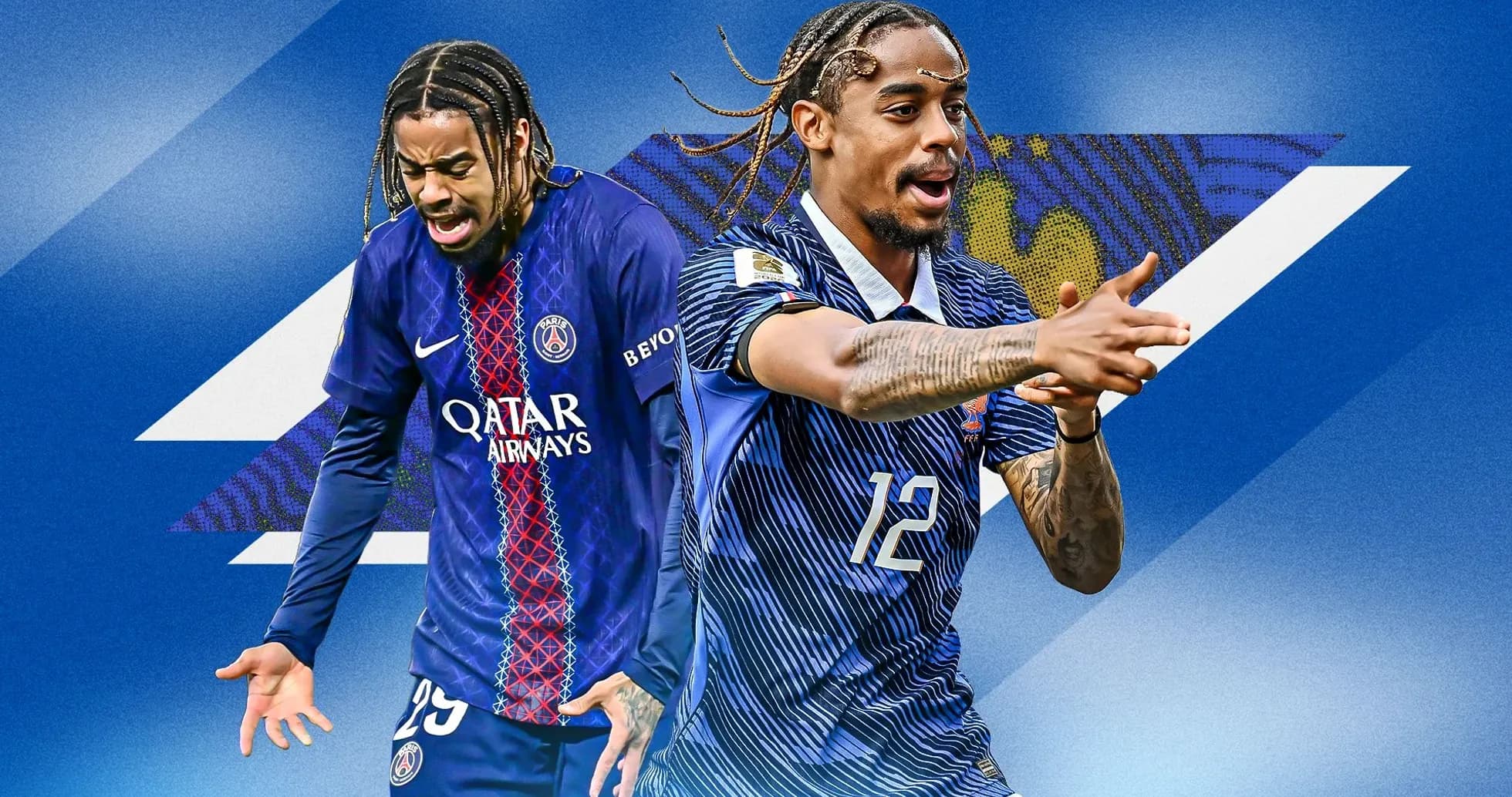 Jugador de PSG y selección mostrando acciones en el campo