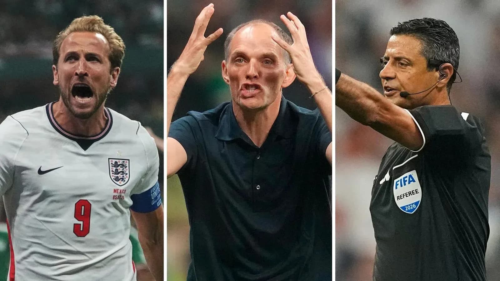 Harry Kane, entrenador y árbitro durante un partido Harry Kane, entrenador y árbitro durante un partido