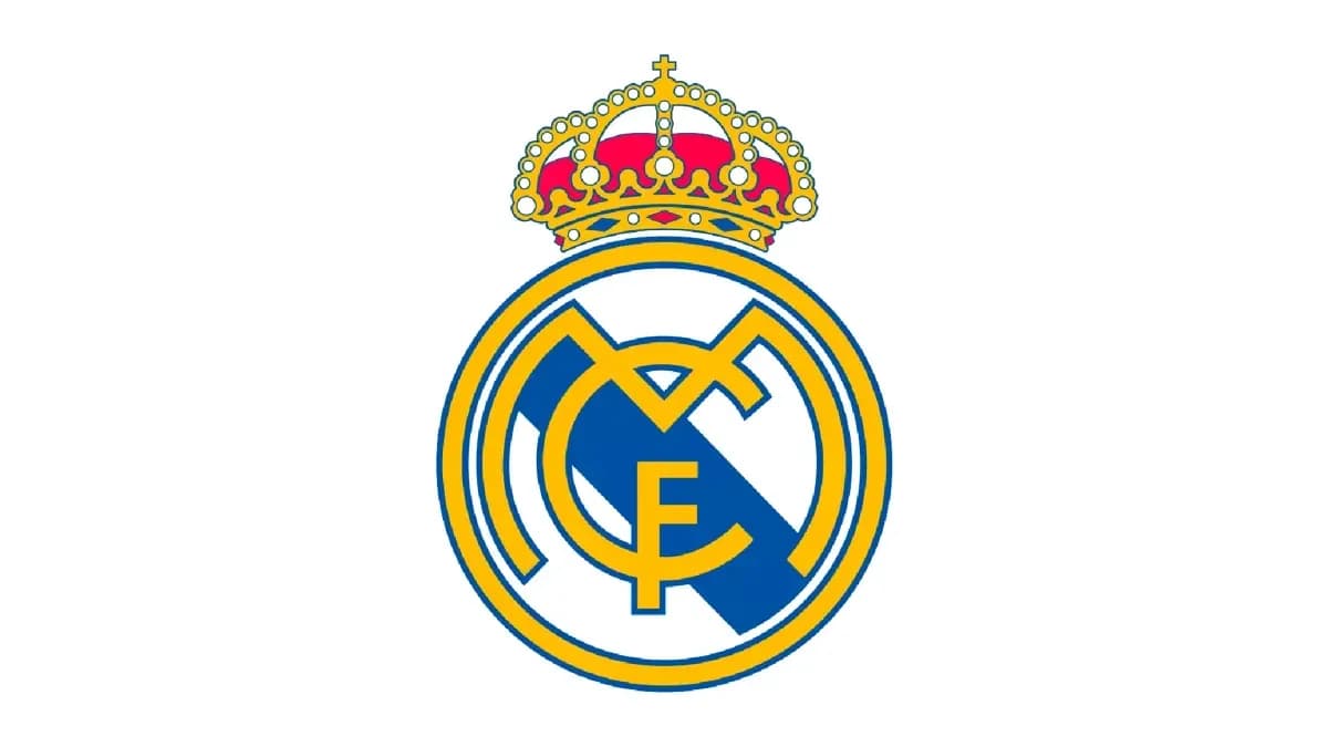 Escudo del Real Madrid con corona encima Escudo del Real Madrid con corona encima