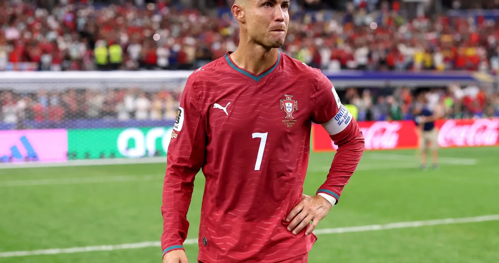 Cristiano Ronaldo en el partido contra España Cristiano Ronaldo en el partido contra España