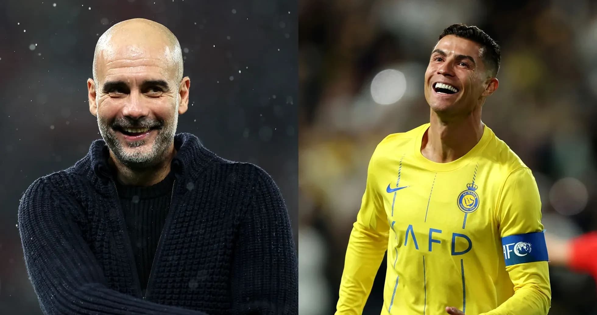 Pep Guardiola y Cristiano Ronaldo en un evento deportivo Pep Guardiola y Cristiano Ronaldo en un evento deportivo