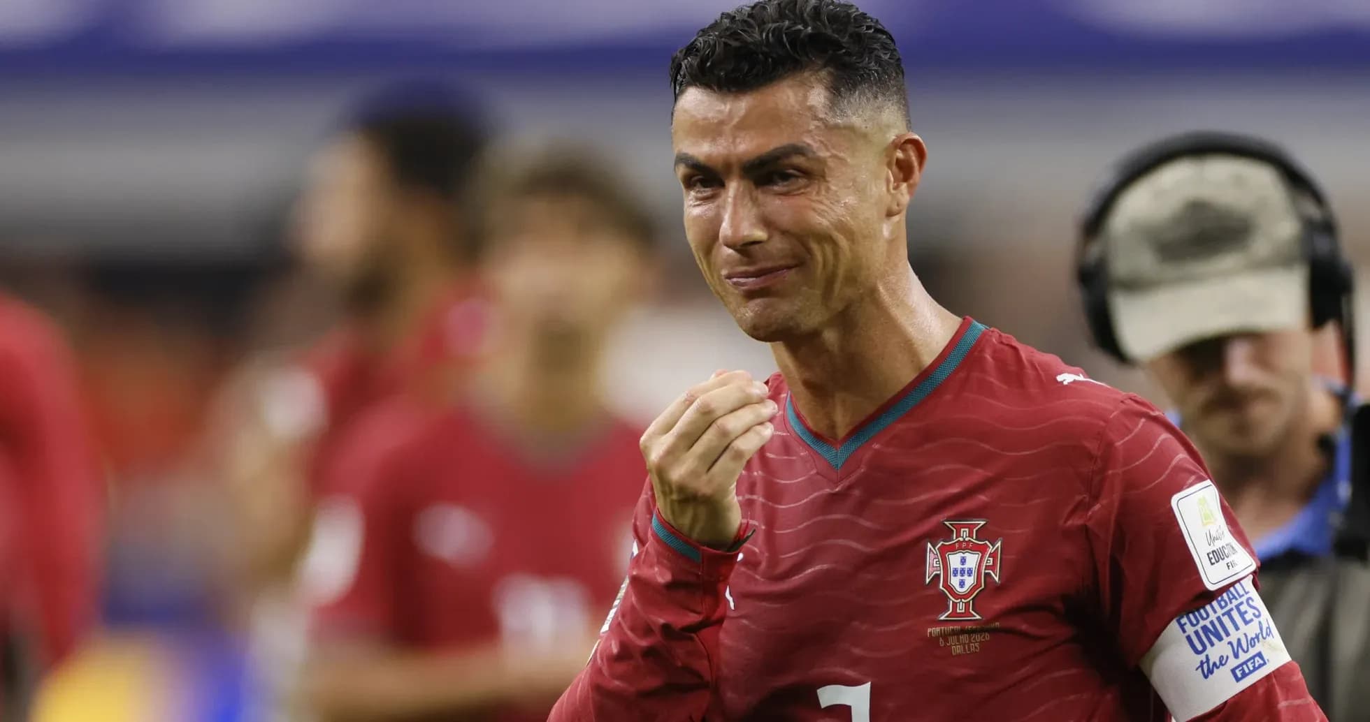 Cristiano Ronaldo en partido con selección de Portugal Cristiano Ronaldo en partido con selección de Portugal