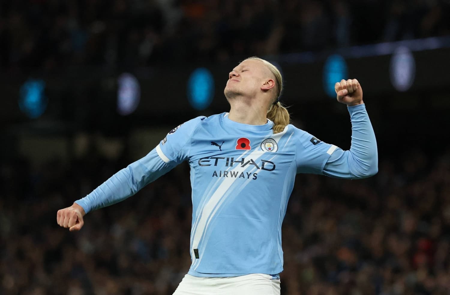 Erling Haaland celebrando un gol Erling Haaland celebrando un gol