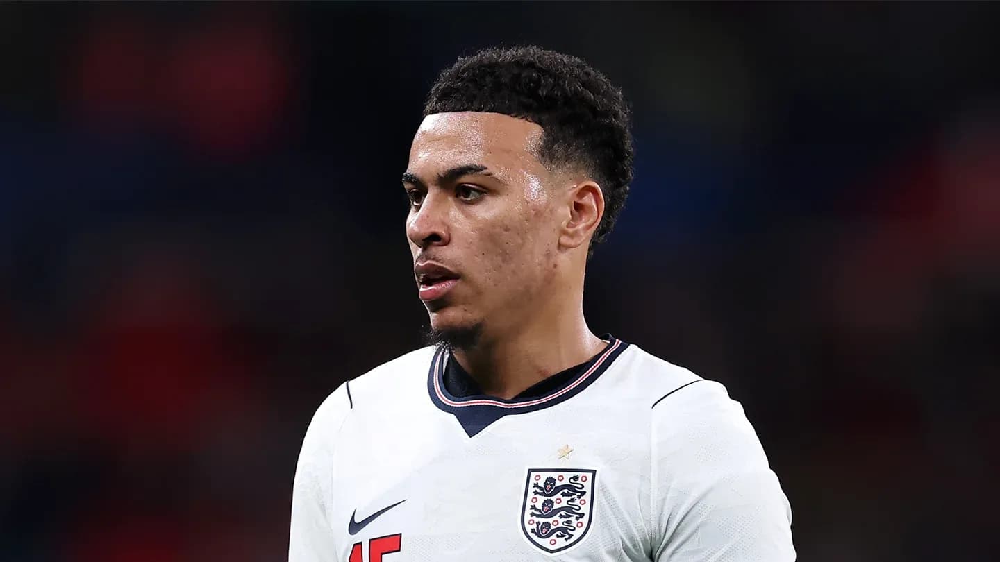 Jugador de Inglaterra en acción durante el partido Jugador de Inglaterra en acción durante el partido