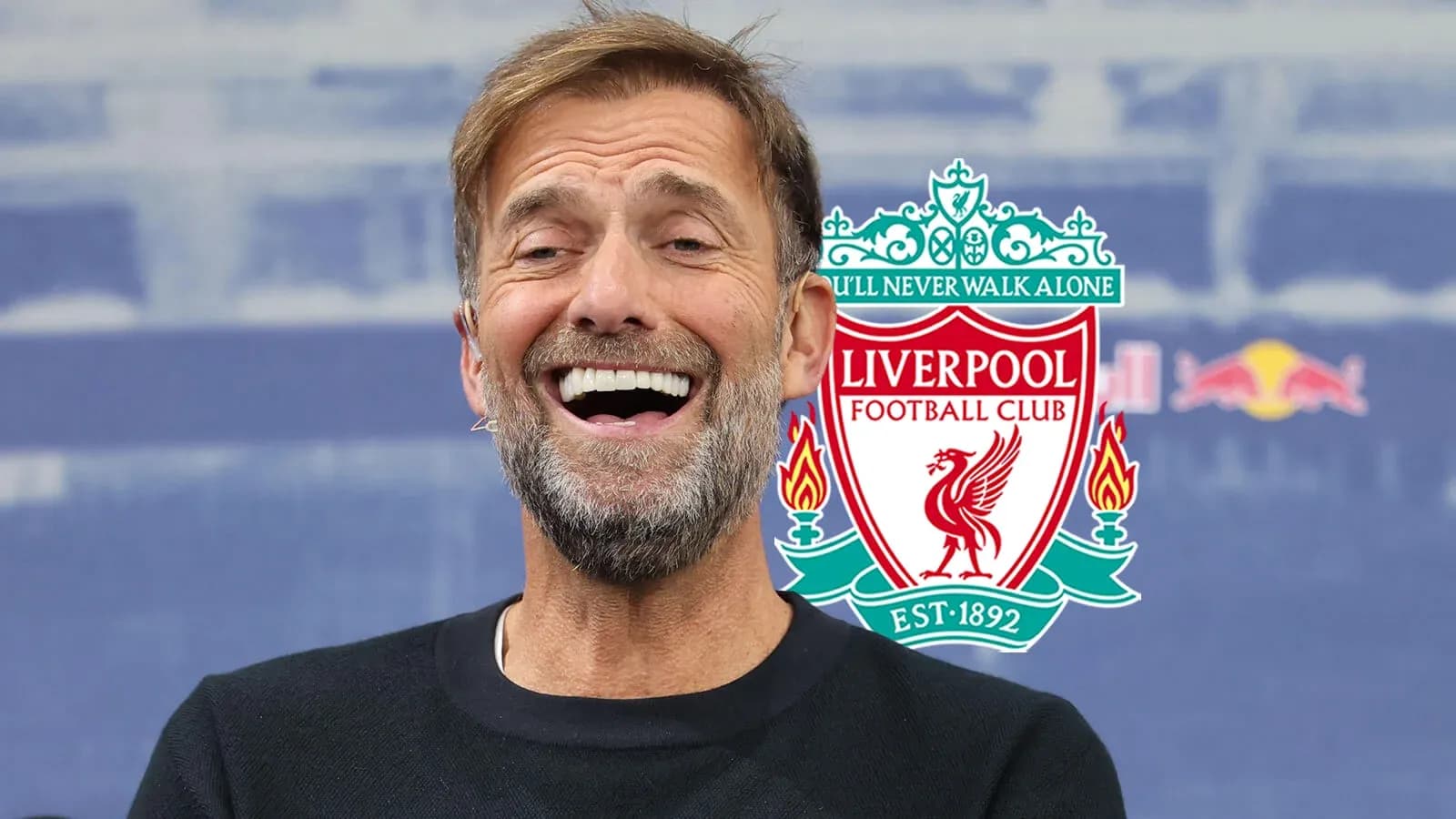 Entrenador sonriente de Liverpool en conferencia Entrenador sonriente de Liverpool en conferencia