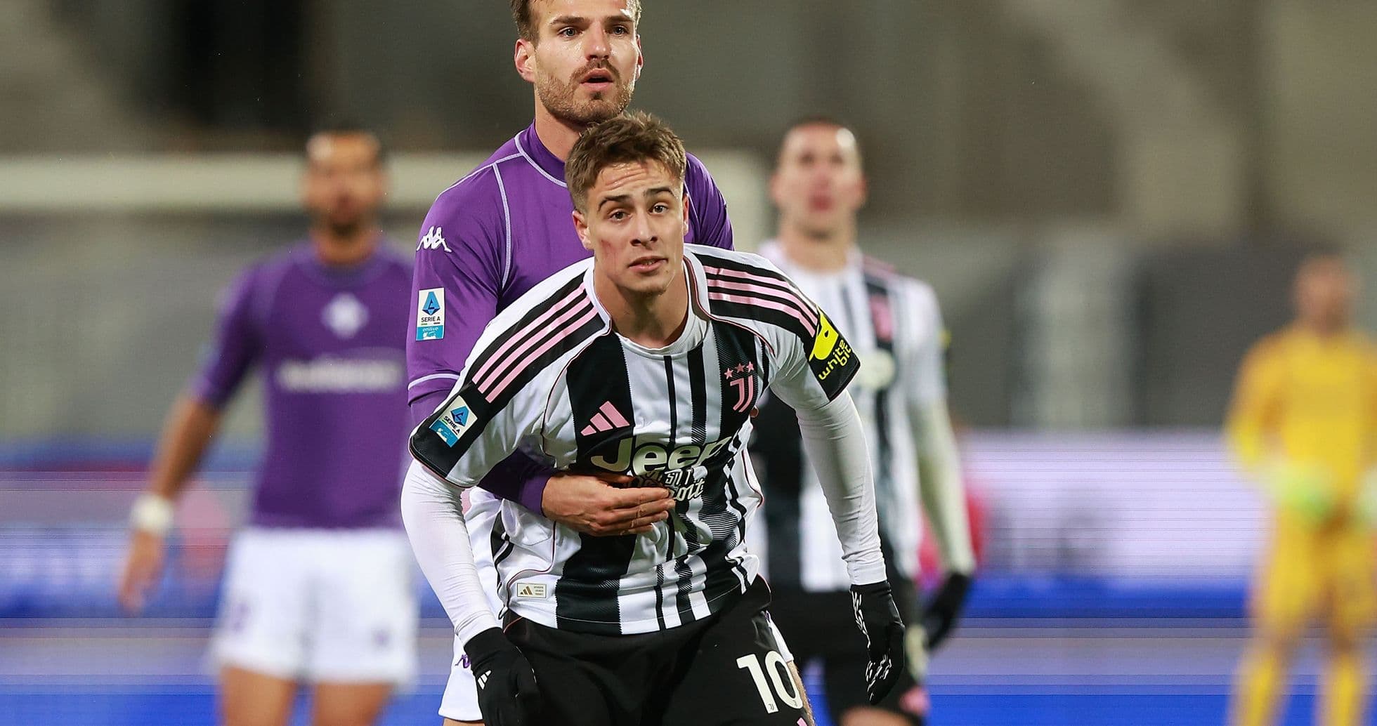 Juventus contra Fiorentina en la Serie A Juventus contra Fiorentina en la Serie A