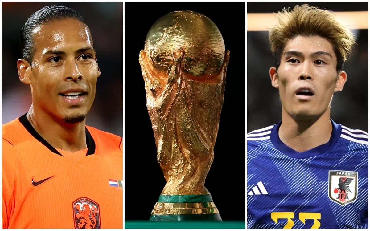 Jugadores de Países Bajos y Japón con trofeo Jugadores de Países Bajos y Japón con trofeo
