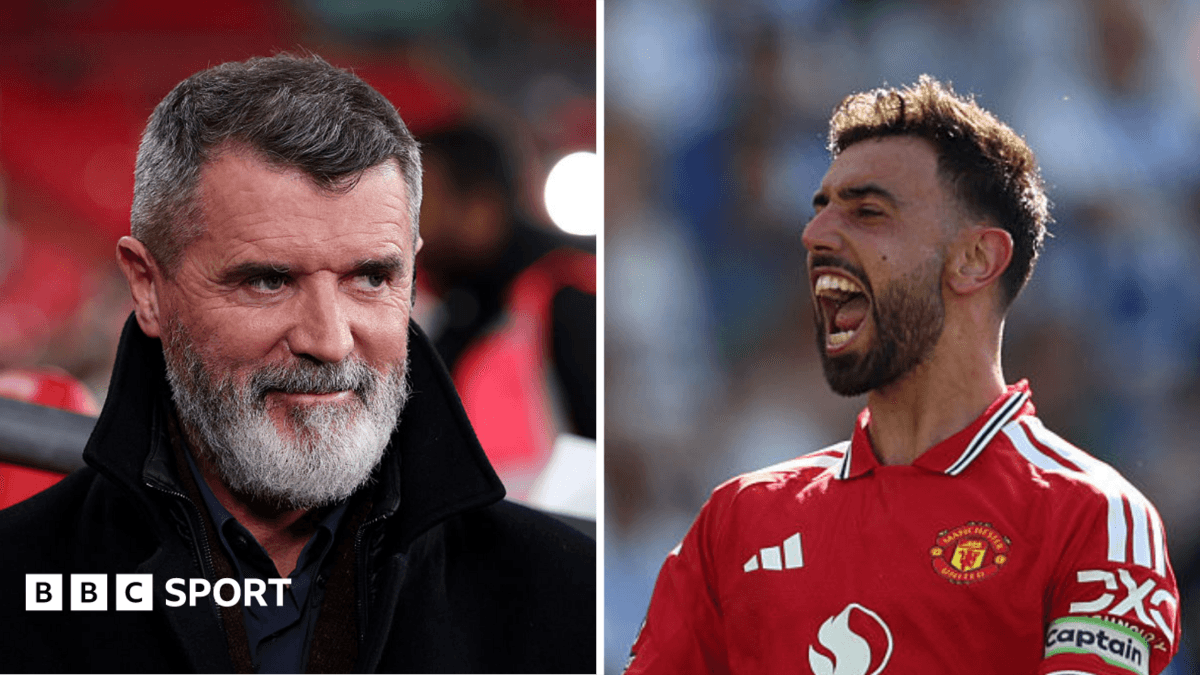 Roy Keane y Bruno Fernandes en partidos de fútbol Roy Keane y Bruno Fernandes en partidos de fútbol