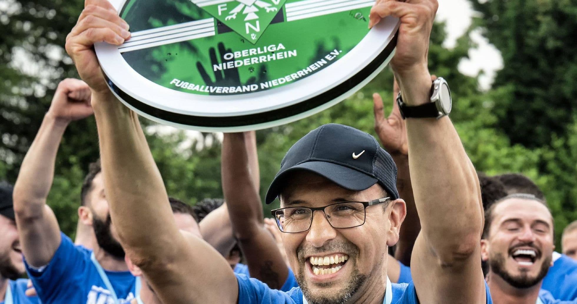 Celebración del campeonato de Oberliga Niederrhein Celebración del campeonato de Oberliga Niederrhein