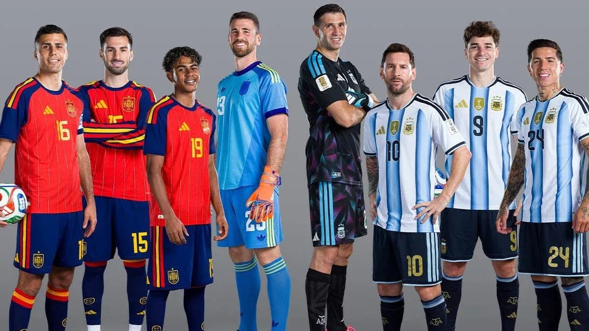 Jugadores de España y Argentina en la Copa del Mundo Jugadores de España y Argentina en la Copa del Mundo
